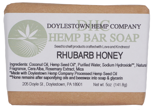 Cold Processed Rhubarb Honey Bar